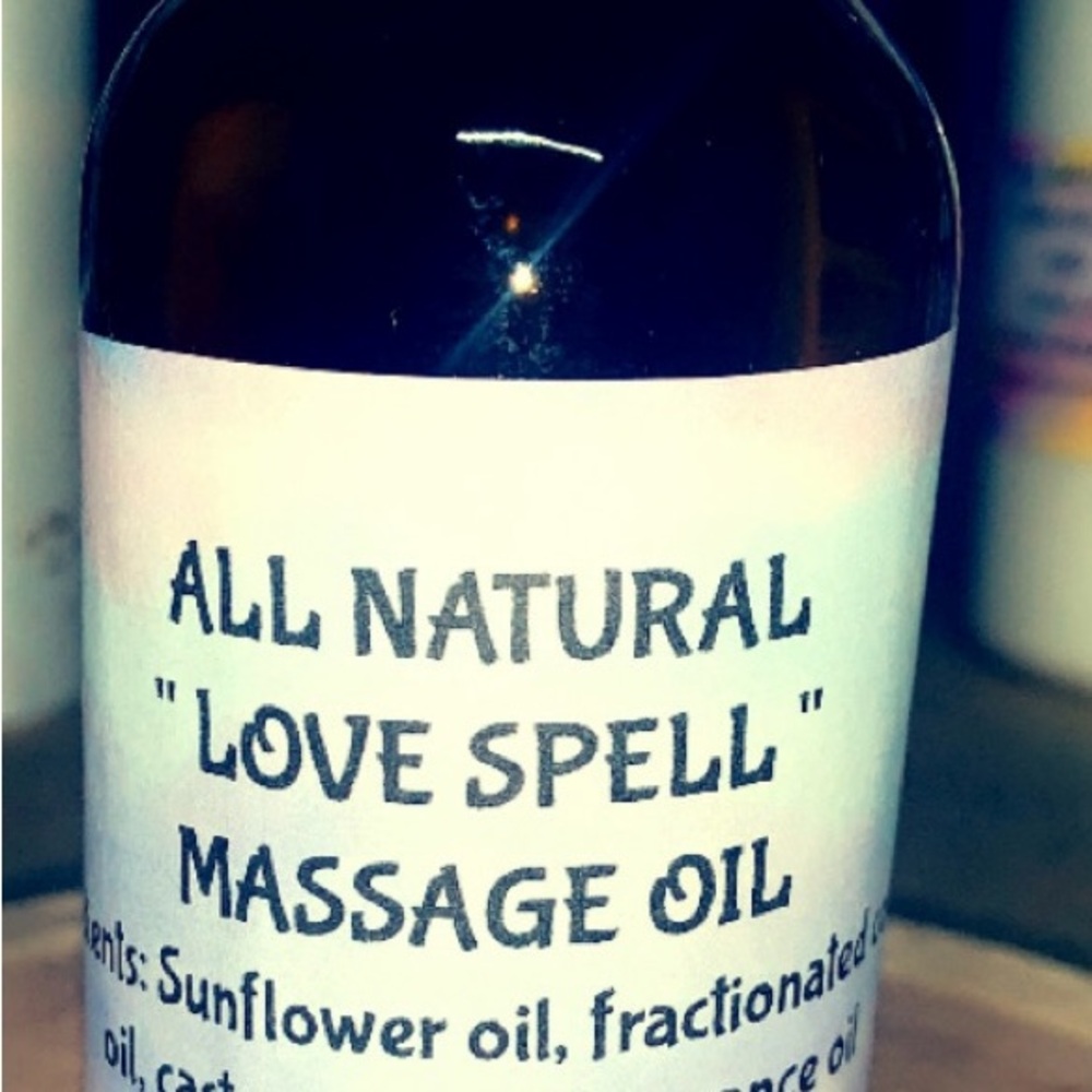 All natural massage oil